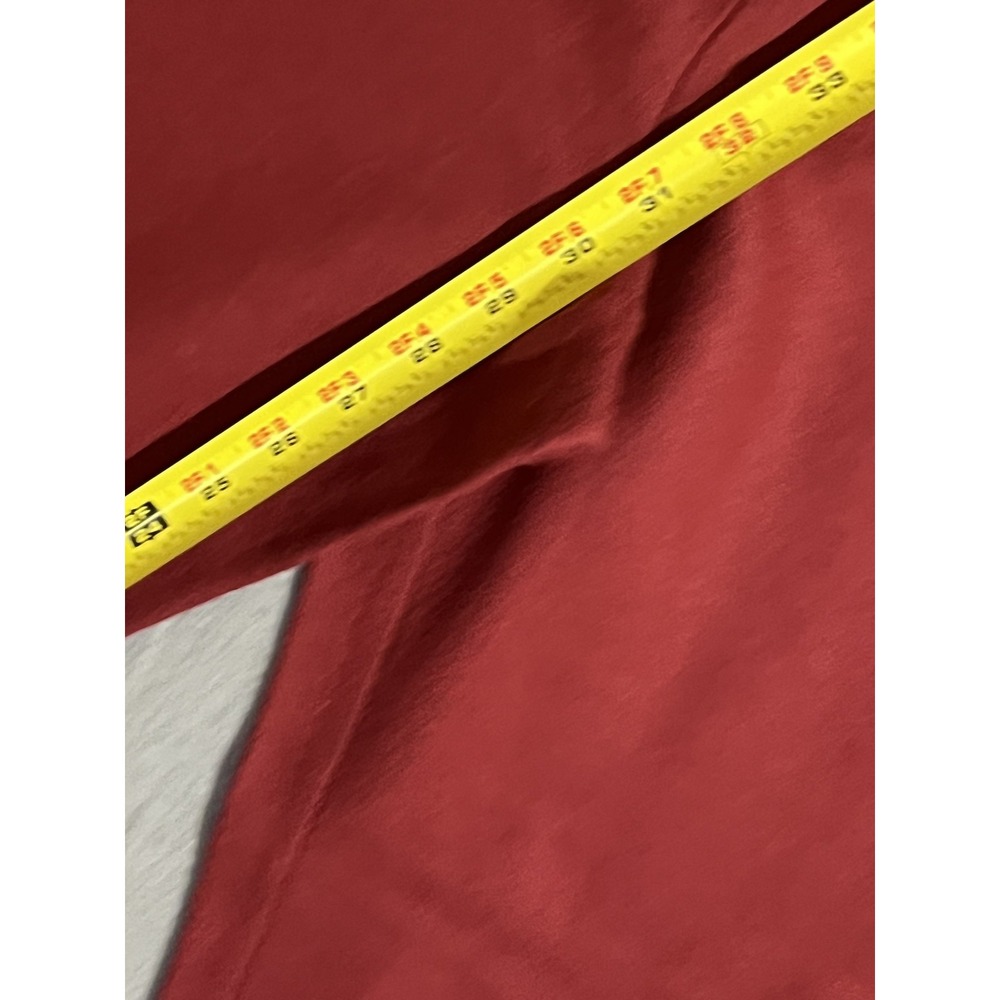 Women's Burgundy Wide Leg Crop Pants Side Zip Stretch L/G (Large) - Picture 7 of 8